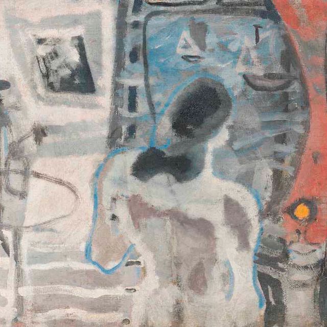 Patrick Heron — Натюрморт на фоне моря: 1949