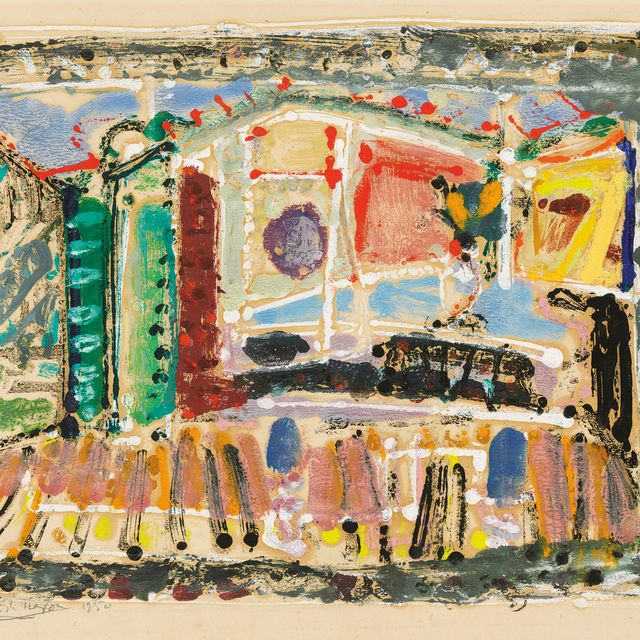 Patrick Heron — Интерьер с роялем