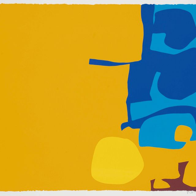 Patrick Heron — Абстракция в желтых и синих тонах