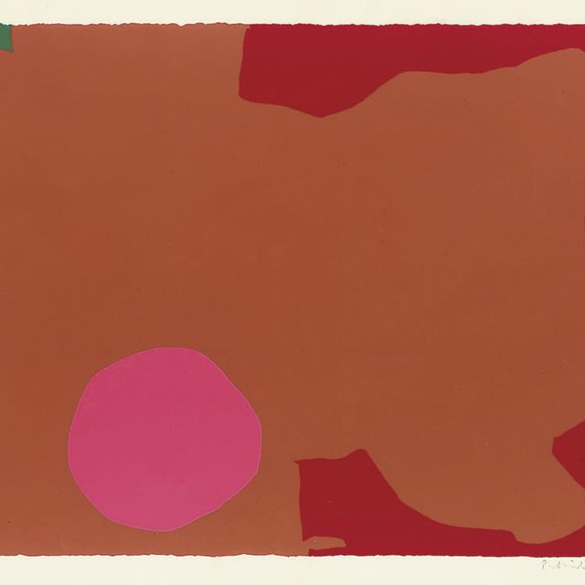 Patrick Heron — Пурпурный диск с красным краем