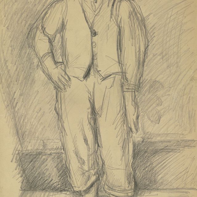 Paul Cézanne — Портрет сына художника (спереди); Сценарный иллюстратор романтических сцен (сзади)