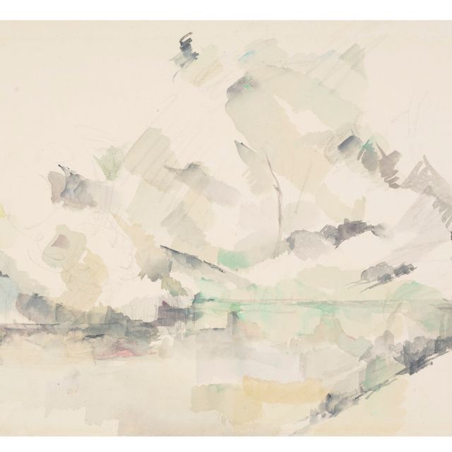 Paul Cézanne — Деревья, которые размышляют о мире (озеро Аннеси?)