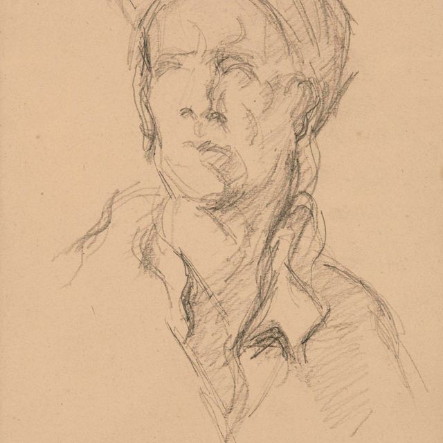 Paul Cézanne — Бюст Николаса Кусту в исполнении Гийома Кусту (музей Лувра)