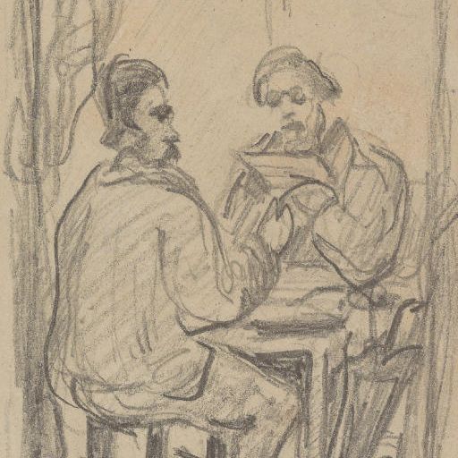 Paul Cézanne — Золя и Алексис