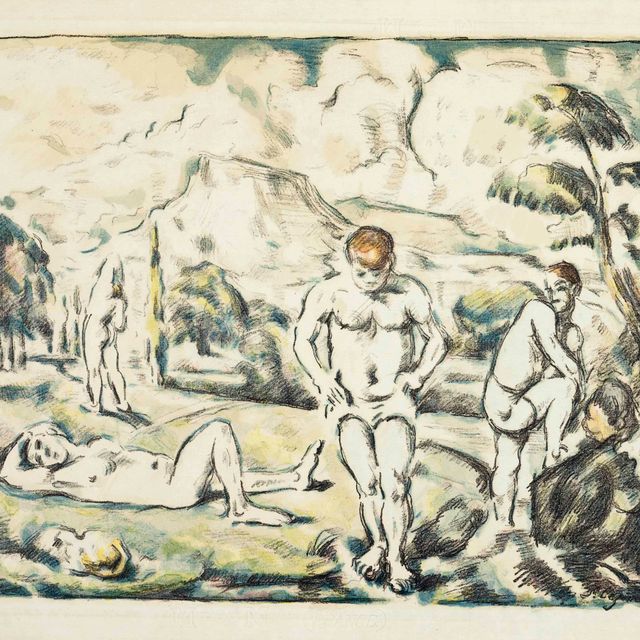 Paul Cézanne — Мясные деликатесы (большая тарелка)