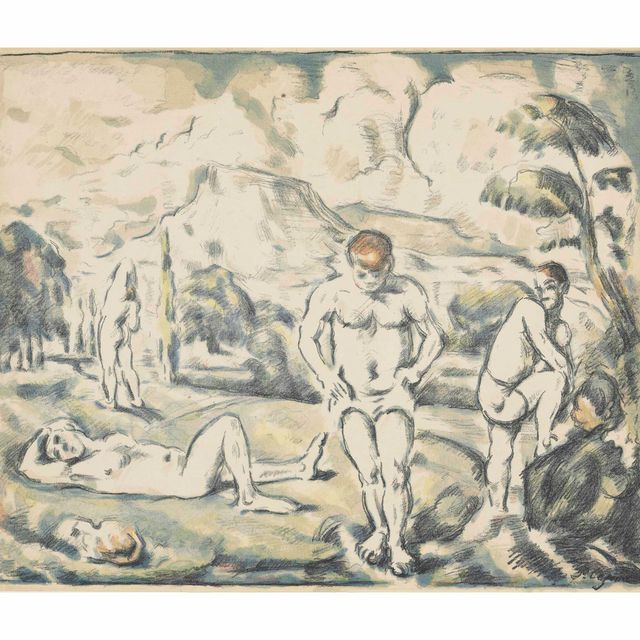 Paul Cézanne — Мясные деликатесы (большая тарелка)
