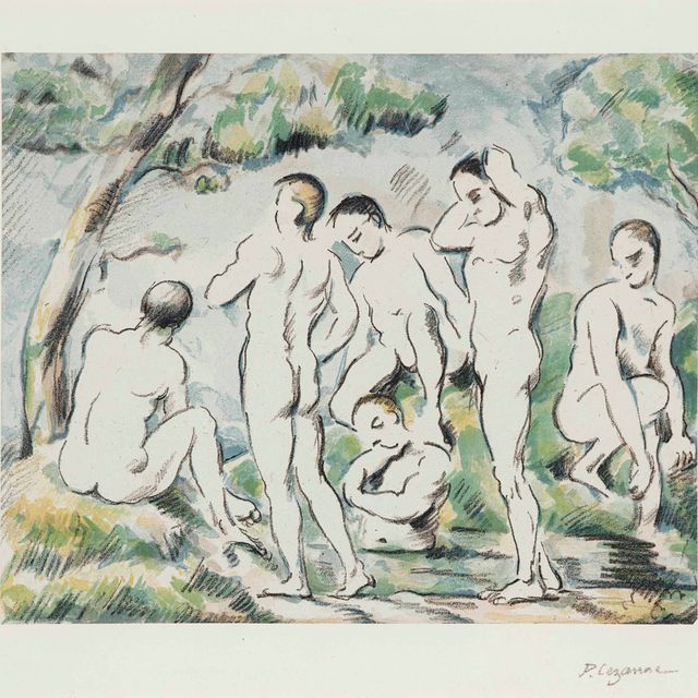 Paul Cézanne — Пирожки, маленькая тарелочка