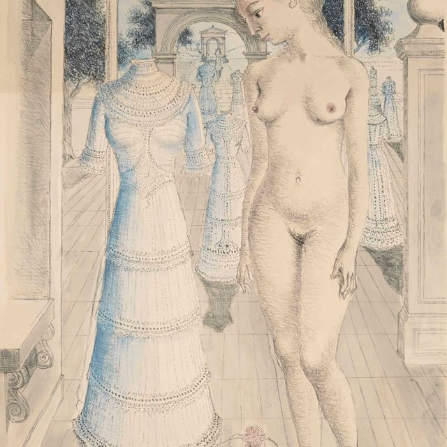 Paul Delvaux — Ла-роба-дю-диманш
