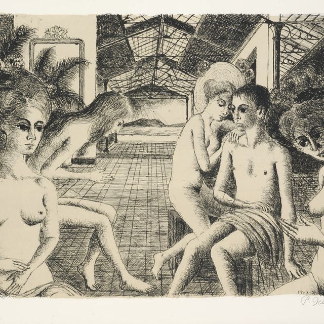 Paul Delvaux — Влюбленный (Джей 50)