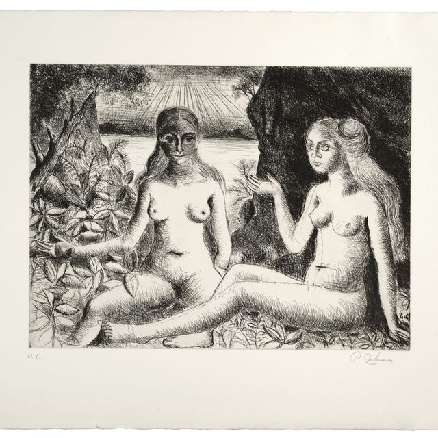 Paul Delvaux — Спор в Лос-Анджелесе