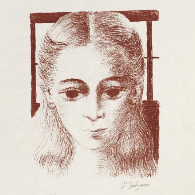 Paul Delvaux — Энн, анфас (J. 49)
