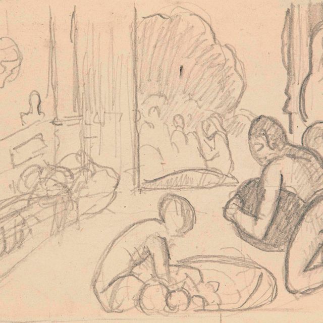 Paul Gauguin — Сцена на таитянском острове идол