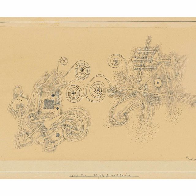 Paul Klee — Idyllisch-Nachbarlich (Идиллически-добрососедский)
