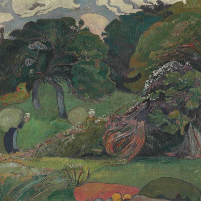 Paul Sérusier — Два лавандовых дерева на берегу каскада