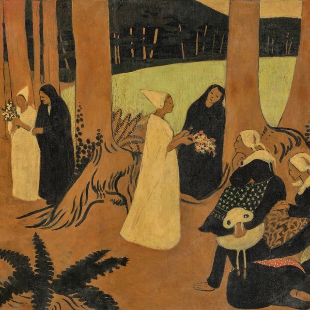 Paul Sérusier — Набережная в лесу Шатонеф