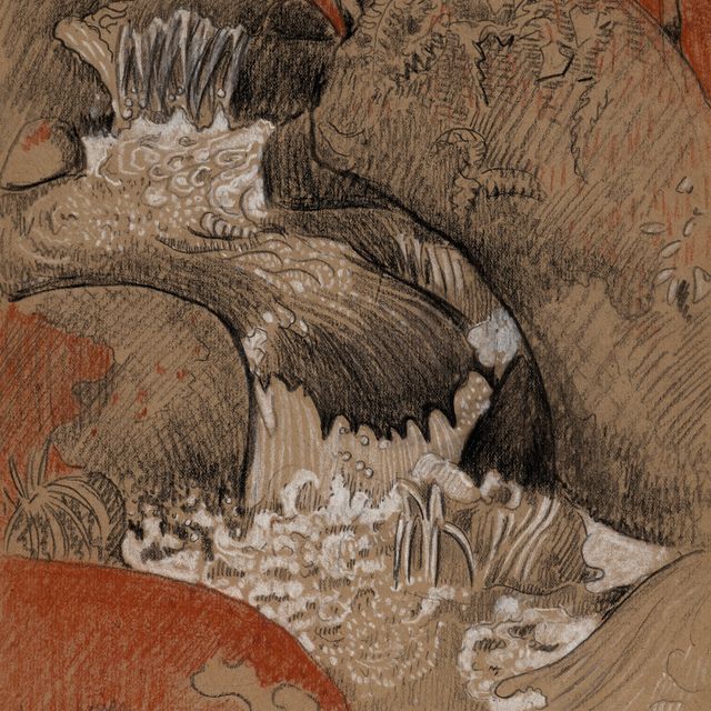Paul Sérusier — Козлы отпущения ( задом наперед ); "Этюды о деревьях " ( оборотная сторона )