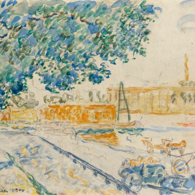 Paul Signac — Сена в Аньере