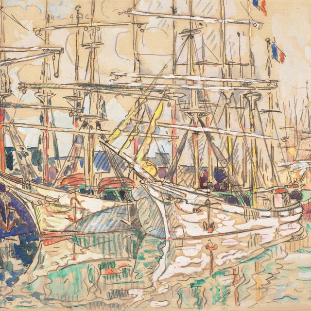 Paul Signac — Сен-Мало, набережная Летты