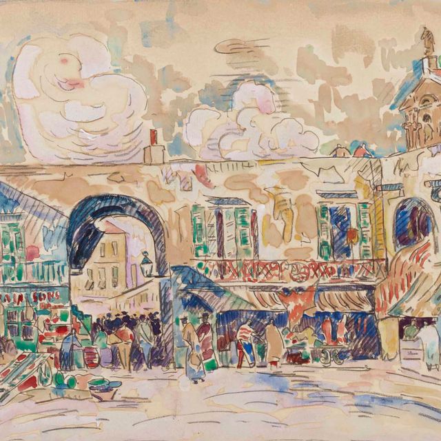 Paul Signac — Ницца (jour de marché)
