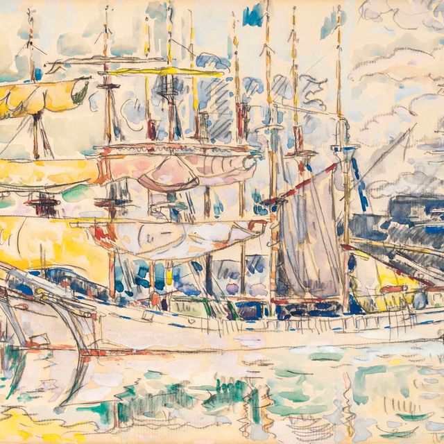 Paul Signac — Сен-Мало. Набережная Терреневас