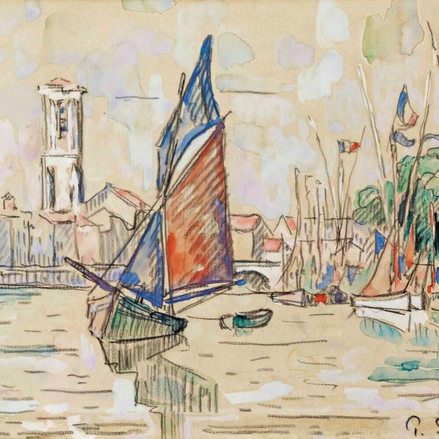 Paul Signac — Бато в порту