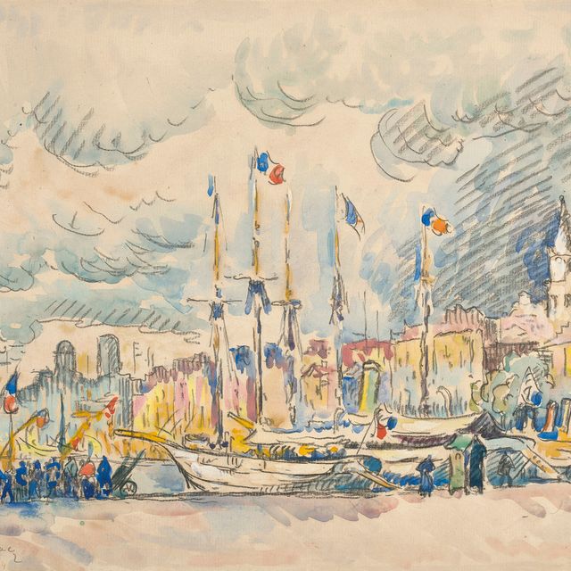 Paul Signac — Марсель, набережная Ле