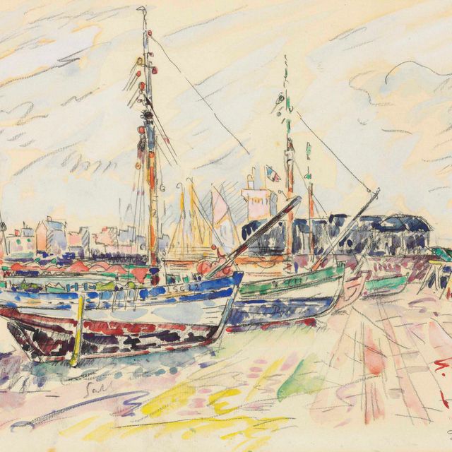 Paul Signac — Ле-Сабль-д'Олон, ле-Шантье-Наваль