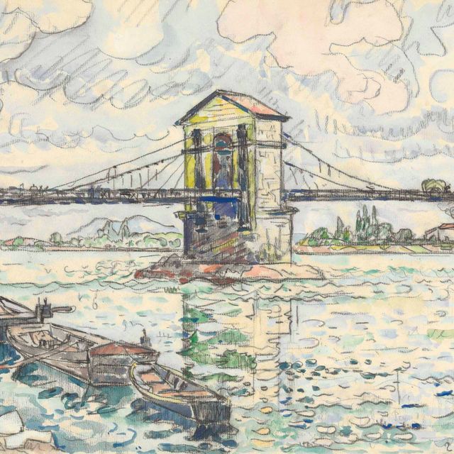 Paul Signac — Бур-Сент-Андеоль, ле-Пон