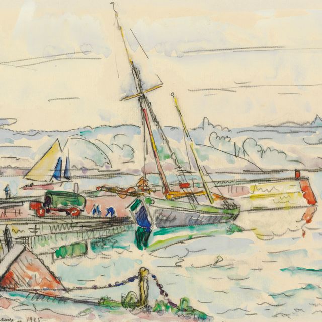 Paul Signac — Лезардрие, вуаль на набережной