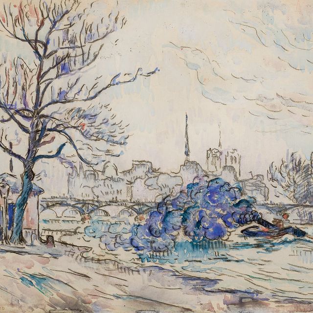 Paul Signac — Мост искусств в Париже