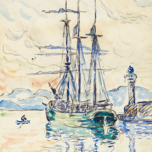 Paul Signac — Сен-Тропе, Труа-мат-о-Порт