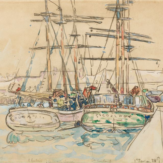 Paul Signac — Сен-Мало, набережная Вуалей