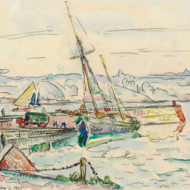 Paul Signac — Лезардрие, вуаль на набережной