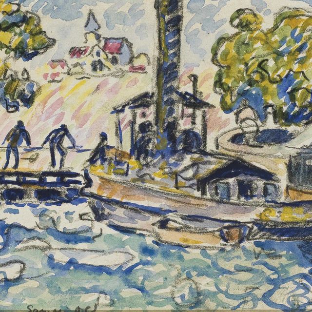 Paul Signac — Заказчик на набережной