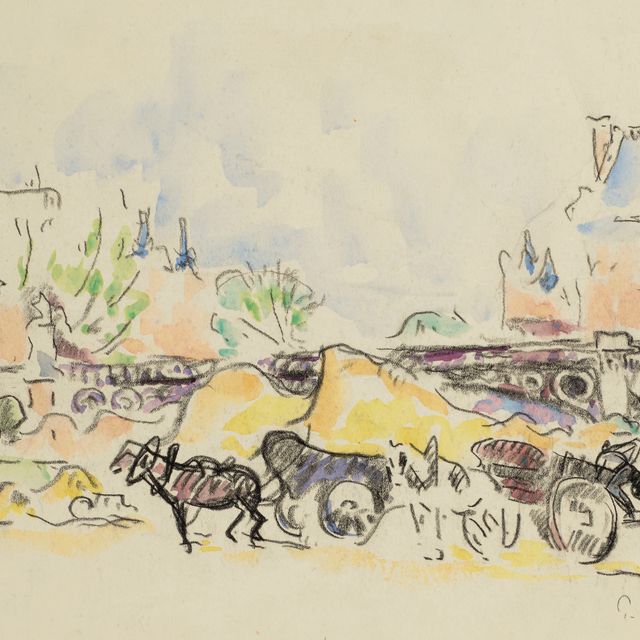 Paul Signac — Париж, набережная Пон-де-Сен-Пер