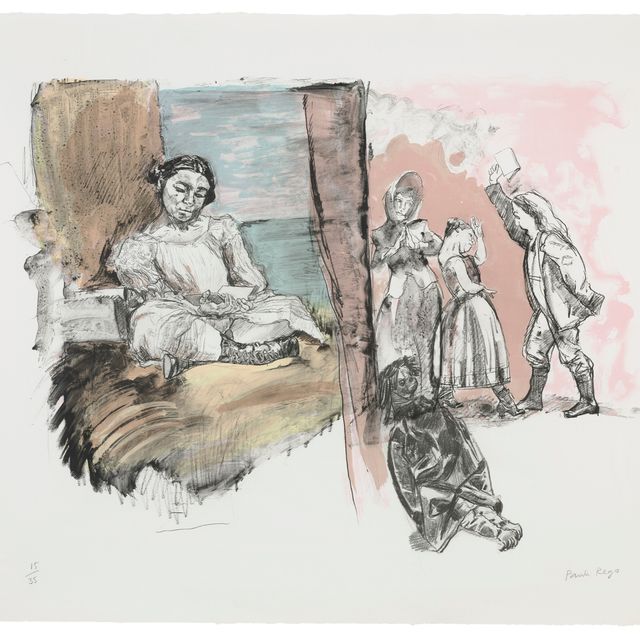 Paula Rego — Девушка, читающая у окна, автор: Джейн Эйр