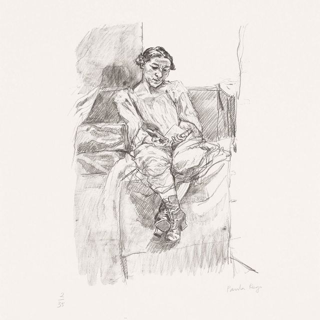 Paula Rego — Девушка читает