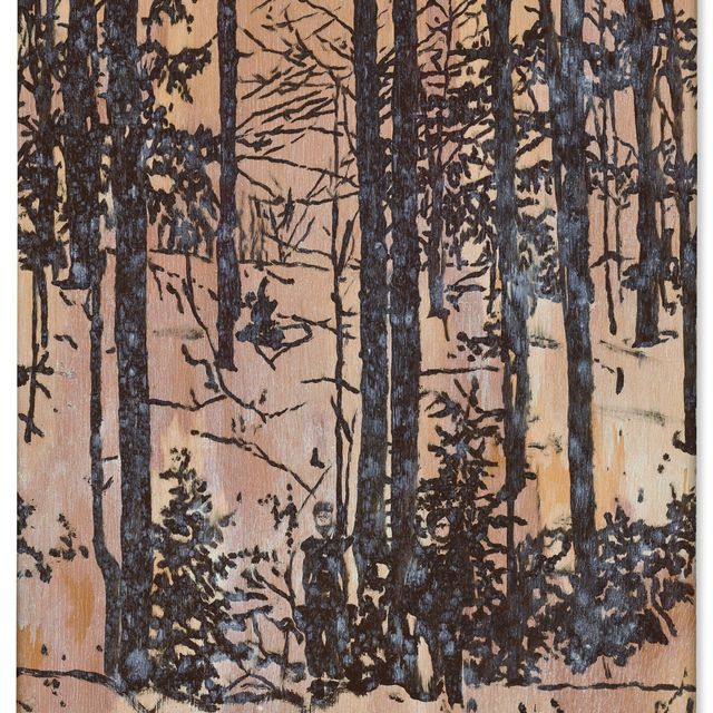 Peter Doig — Фигуры в дереве