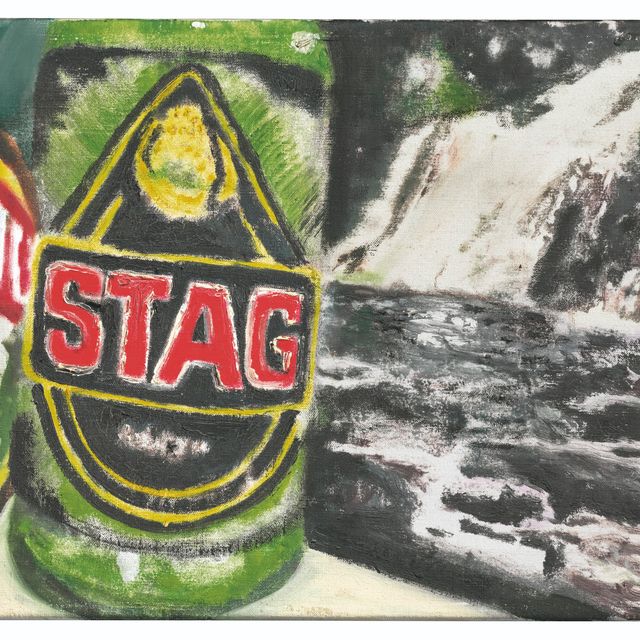 Peter Doig — Звездный яблочный олень и Филип Густон