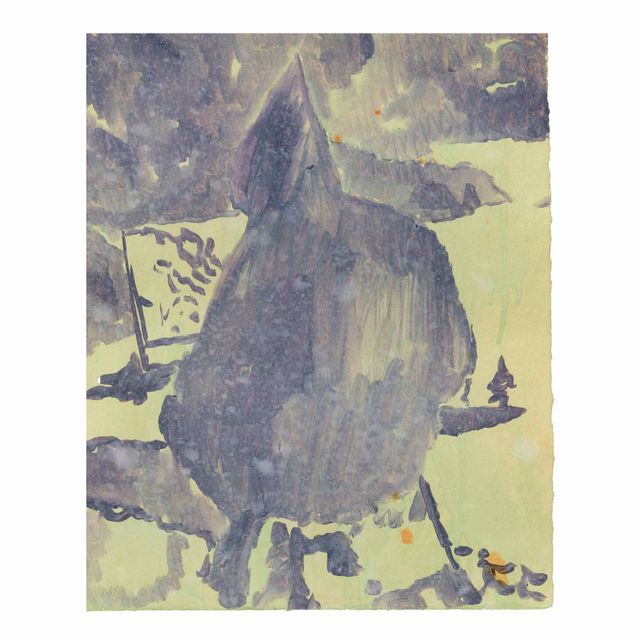 Peter Doig — Без названия (Рисунок "Горный пейзаж")