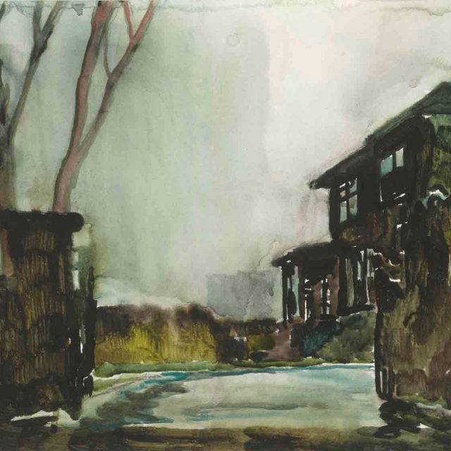 Peter Doig — Дом со столбами для ворот