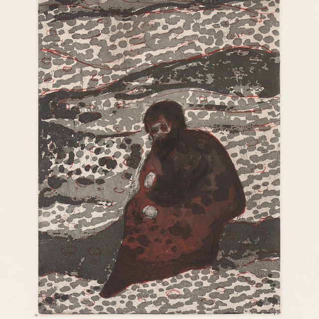 Peter Doig — Человек у реки, из Черных Пальм