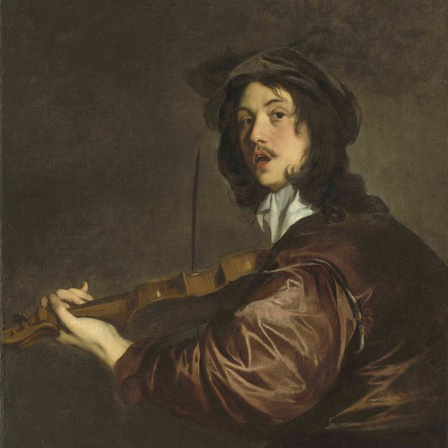 Peter Lely — Мужчина, играющий на скрипке, возможно, портрет художника