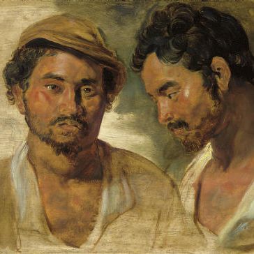 Peter Paul Rubens — Два портрета мужчины, голова и плечи
