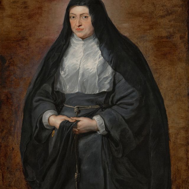 Peter Paul Rubens — Портрет вдовы Изабеллы Клары Евгении (1566-1633), гувернантки Южных Нидерландов, в три четверти роста