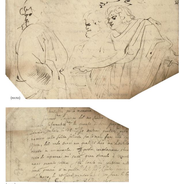 Peter Paul Rubens — Три фигуры в классических мантиях, вероятно, апостолы
