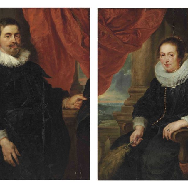 Peter Paul Rubens — Портрет джентльмена, вероятно, Питера ван Хеке; и портрет леди, вероятно, его жены, Клары Фоурмент.