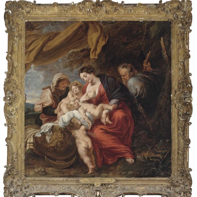 Peter Paul Rubens — Святое семейство со святой Елизаветой, младенцем Святым Иоанном Крестителем и Ангелом