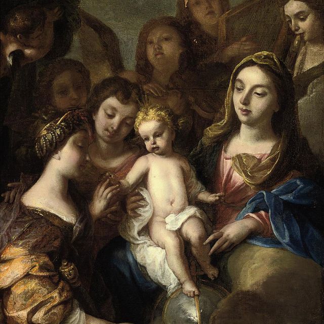 Peter Paul Rubens — Мистическое венчание святой Екатерины Александрийской