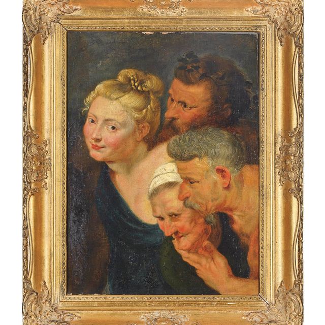 Peter Paul Rubens — Голова изучает фигуры